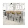 Banco Bar em Rattan com Braços - Estilo Boho Bali - 75cm - Many image 7