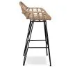 Banco Bar em Rattan com Braços - Estilo Boho Bali - 75cm - Many image 7