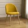 Cadeira de jantar - Estofada em tecido - Estilo escandinavo - Evelyne image 7