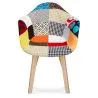  Cadeira de Jantar com Apoio de Braços - Estofada em Patchwork - Pixi image 7