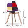 Cadeira de Jantar - Estofada em Patchwork - Tessa  image 7