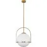 Luminária de Teto Bola de Vidro - Luminária Pendente Dourada - Anette image 7