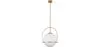 Luminária de Teto Bola de Vidro - Luminária Pendente Dourada - Anette image 7