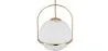 Luminária de Teto Bola de Vidro - Luminária Pendente Dourada - Anette image 7