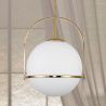 Luminária de Teto Bola de Vidro - Luminária Pendente Dourada - Anette image 7