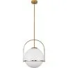 Luminária de Teto Bola de Vidro - Luminária Pendente Dourada - Anette image 7