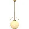 Luminária de Teto Bola de Vidro - Luminária Pendente Dourada - Anette image 7