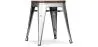 Banqueta com encosto - Design Industrial - Madeira e Aço - 45cm - Stylix image 7