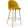 Banco estofado em tecido - Design escandinavo - 76cm - Evelyne image 7