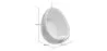 Poltrona Suspensa de Design em Forma de Ovo - Estofada em Tecido - Eny image 7