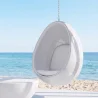 Poltrona Suspensa de Design em Forma de Ovo - Estofada em Tecido - Eny image 7