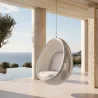 Poltrona Suspensa de Design em Forma de Ovo - Estofada em Tecido - Eny image 7