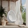 Poltrona Suspensa de Design em Forma de Ovo - Estofada em Tecido - Eny image 7