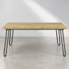 Mesa de jantar retangular - Estilo industrial - Madeira e metal - 150cm - Hairpin  image 7