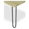 Mesa de jantar retangular - Estilo industrial - Madeira e metal - 150cm - Hairpin  image 7