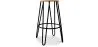 Banco redondo - Design Industrial - Madeira e Metal - 66cm - Gancho de cabelo image 7