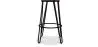 Banco Bar Redondo - Design Industrial - Madeira e Metal - 66cm - Gancho de cabelo image 7
