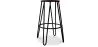 Banco Bar Redondo - Design Industrial - Madeira e Metal - 66cm - Gancho de cabelo image 7