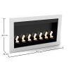 Lareira de etanol contemporânea montada na parede - VPF-FD50-BRANCO image 7