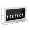 Lareira de etanol contemporânea montada na parede - VPF-FD50-BRANCO image 7