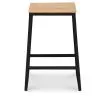 Banco Bar - Design Industrial - Madeira e Metal - 60cm - Big Boy image 7