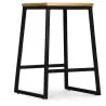 Banco Bar - Design Industrial - Madeira e Metal - 60cm - Big Boy image 7