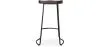 banco de bar - desenho industrial - Madeira e metal - 76cm - Aiyana image 7