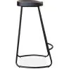 banco de bar - desenho industrial - Madeira e metal - 76cm - Aiyana image 7