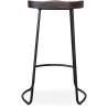 banco de bar - desenho industrial - Madeira e metal - 76cm - Aiyana image 7