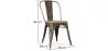 Cadeira de jantar - Design industrial - Madeira e aço - Stylix image 7