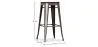Banco Bar - Design Industrial - Madeira e Metal - 76cm - Stylix image 7