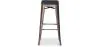 Banco Bar - Design Industrial - Madeira e Metal - 76cm - Stylix image 7