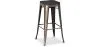Banco Bar - Design Industrial - Madeira e Metal - 76cm - Stylix image 7