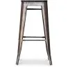 Banco Bar - Design Industrial - Madeira e Metal - 76cm - Stylix image 7