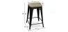 Banco Bar Desenho Industrial - Madeira e Aço - 61cm - Stylix image 7