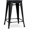 Banco Bar - Design Industrial - Madeira e Aço - 61cm - Stylix image 7