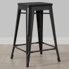 Banco Bar - Design Industrial - Madeira e Aço - 61cm - Stylix image 7