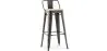 Banco Bar com encosto - Desenho Industrial - 76 cm - Stylix image 7