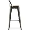 Banco Bar com encosto - Desenho Industrial - 76 cm - Stylix image 7