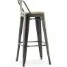 Banco Bar com encosto - Desenho Industrial - 76 cm - Stylix image 7