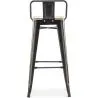 Banco Bar com encosto - Desenho Industrial - 76 cm - Stylix image 7