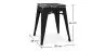 Banqueta Desenho Industrial - Madeira e Aço - 46cm - Stylix image 7