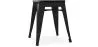 Banqueta Desenho Industrial - Madeira e Aço - 46cm - Stylix image 7