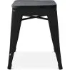 Banqueta Desenho Industrial - Madeira e Aço - 46cm - Stylix image 7