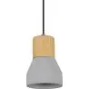 Luminária de teto de madeira e concreto - Luminária pendente de Desenho escandinavo - Minnie image 7