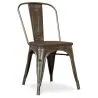 Cadeira de jantar - Design industrial - Madeira e aço - Nova edição - Stylix image 7