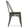 Cadeira de jantar - Design industrial - Madeira e aço - Nova edição - Stylix image 7