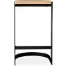 Banco Bar - Design Industrial - Madeira e Metal - 60cm - Lia image 7