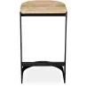 Banco Bar - Design Industrial - Madeira e Metal - 60cm - Lia image 7