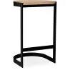 Banco Bar - Design Industrial - Madeira e Metal - 60cm - Lia image 7